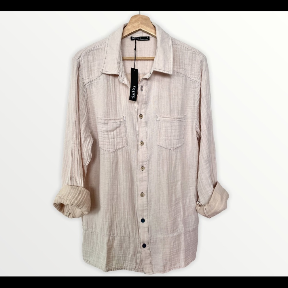 NWT Gypsy 05 Button Cotton Long Sleeve